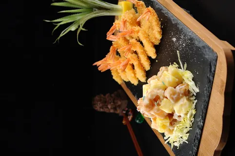 小米虾排拼菠萝蜜42 (2)