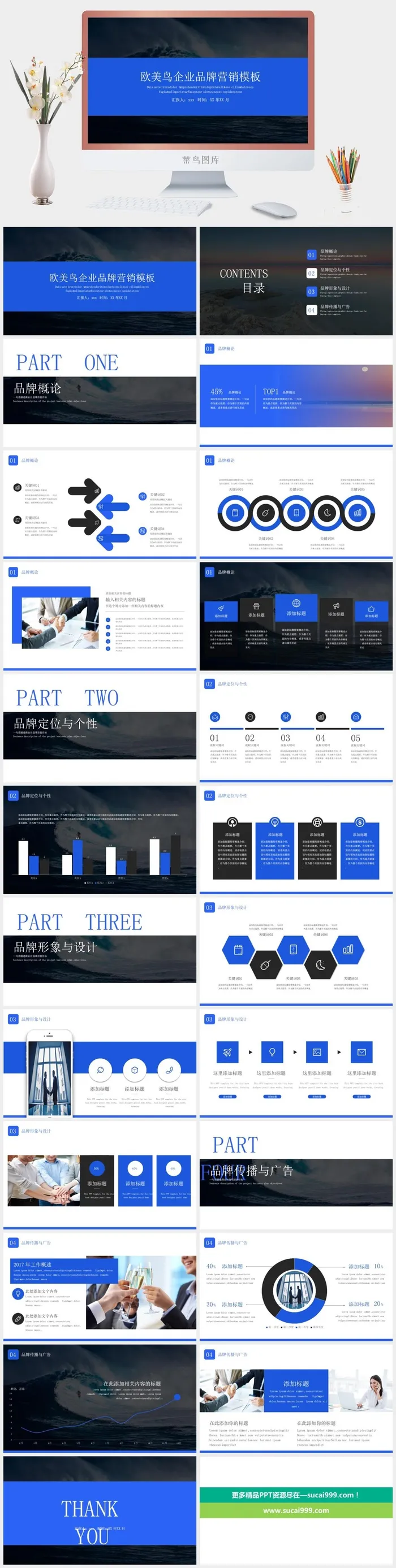 商业计划书PPT模板 简约模板