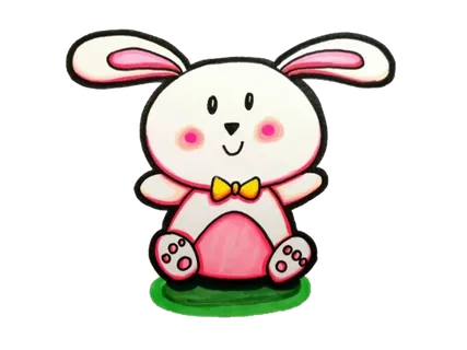 卡通手绘兔子