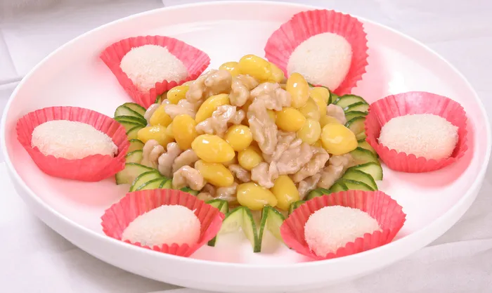 橄榄油烧百果鲜桃仁