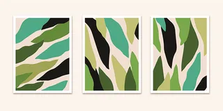 植物装饰画绿色清晰简约北欧时尚