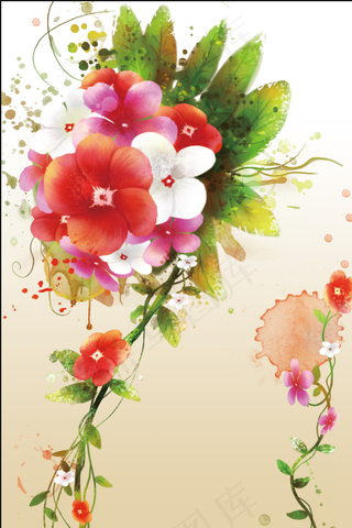 花朵花草玫瑰花牡丹桃花花图片免扣元素高清背景图壁画挂画装饰画