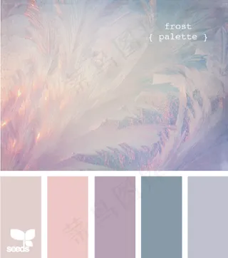 冬天系配色色卡色彩搭配