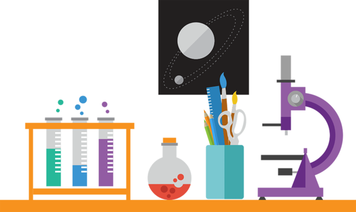 实验设备卡通简笔少儿兴趣班素材