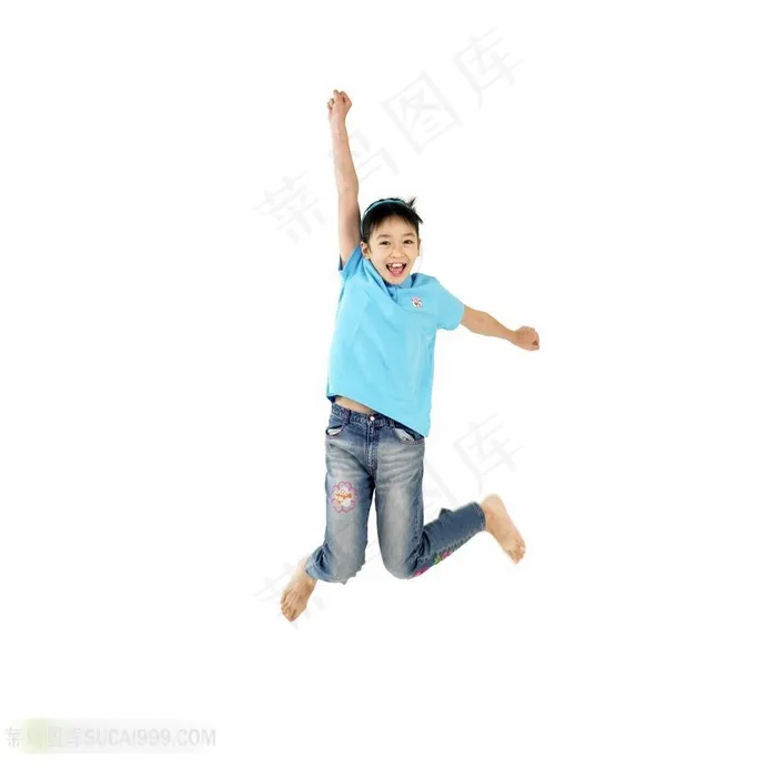 跳跃的女孩素材