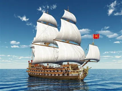 海洋帆船蓝天素材船图片 海洋帆船蓝天素材船图片