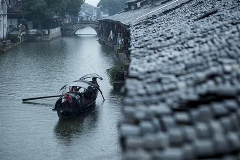 烟雨古镇图片 烟雨古镇图片