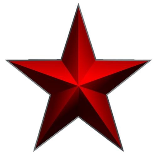 红星 PNG免抠(500x500)