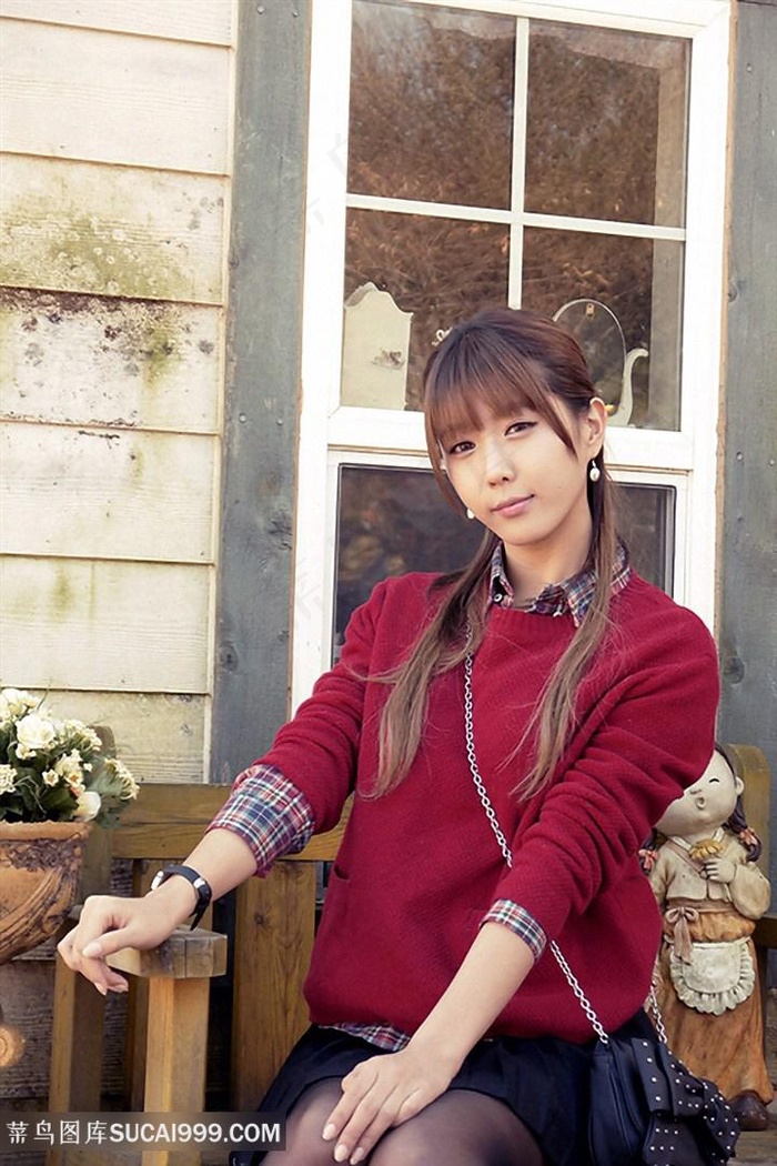 韩国时尚美女模特许允美写真图片