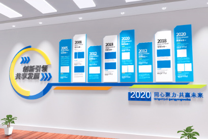 科技办公形象墙企业文化墙宣传栏企业文化墙展馆展厅文化墙