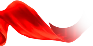 红色飘带素材免扣