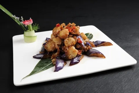 CXC03710茄子焗扇贝 CXC03710茄子焗扇贝