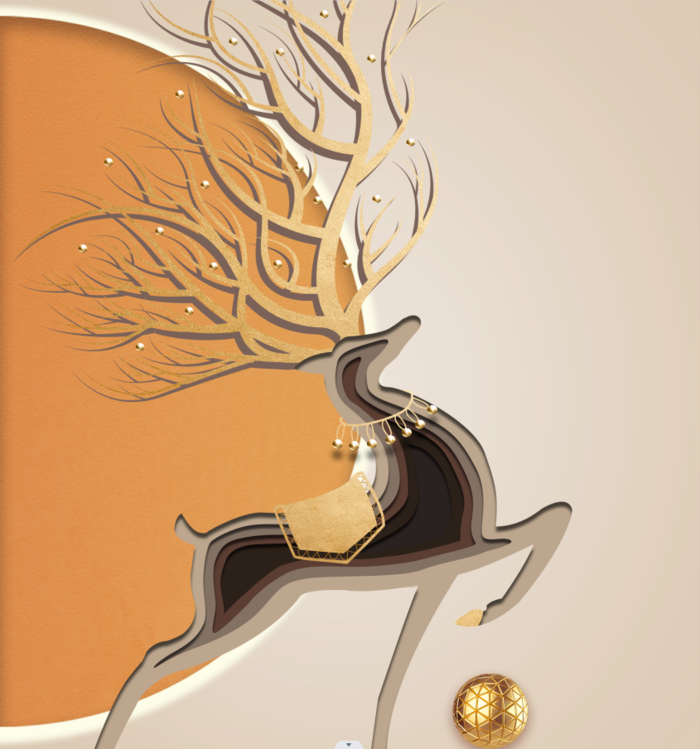 抽象方形装饰画