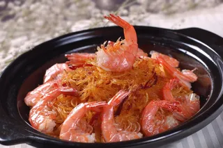 砂锅石锅美食煲类特色菜XO酱粉丝虾煲