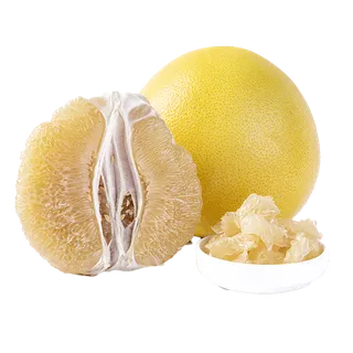 2白心蜜柚 (3)水果超市商品白底图免抠实物摄影png格式图片透明底