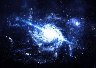 蓝色的宇宙星云高清图片