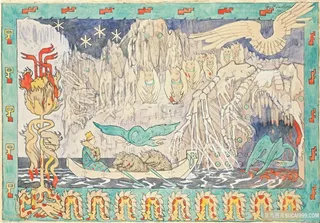 在巨人的巢穴里插画