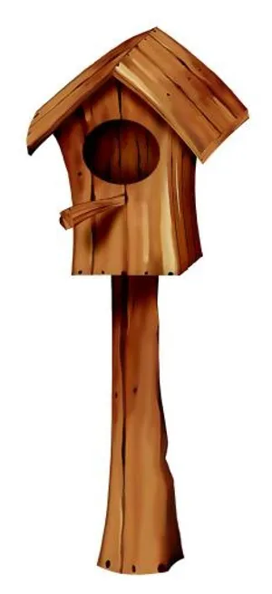 巢箱 PNG 木头免抠