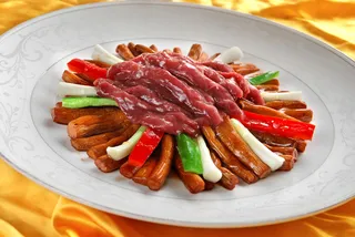 XCXC0318茶树菇炒牛柳