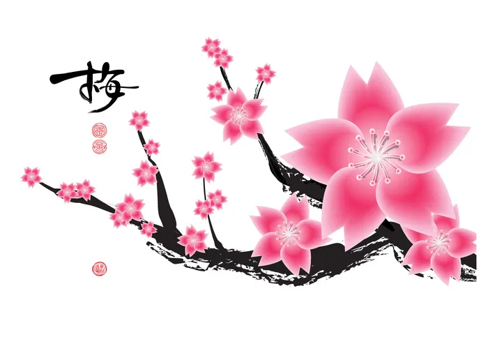 中国山水画水墨图案素材31ai矢量模版下载