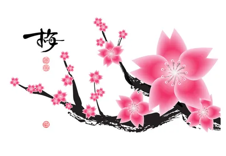 中国山水画水墨图案素材31