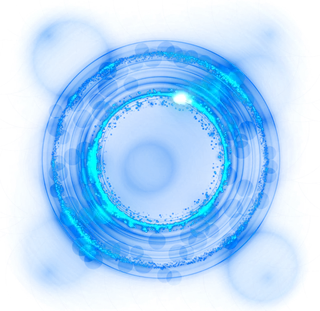 蓝色圆圈激光科技kv主视觉