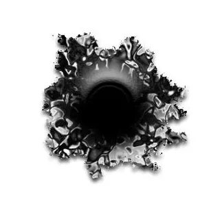 子弹射孔 PNG免抠