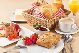 一顿可口的早餐高清图片