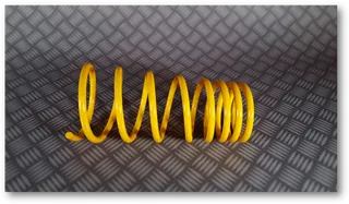 黄色弹簧金属素材