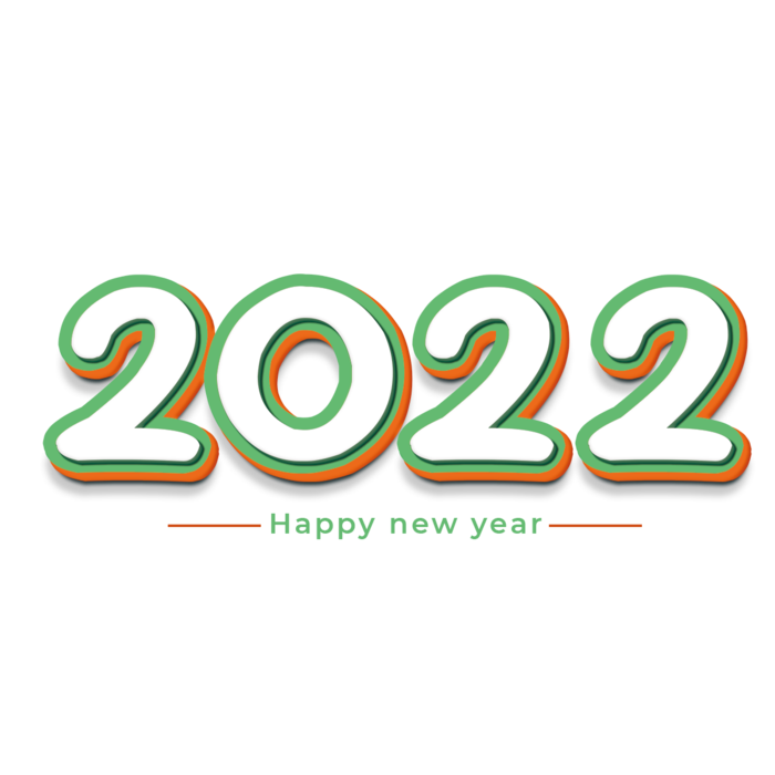 2022新年艺术创意字体虎年3D立体标题数字文字png免抠字素材