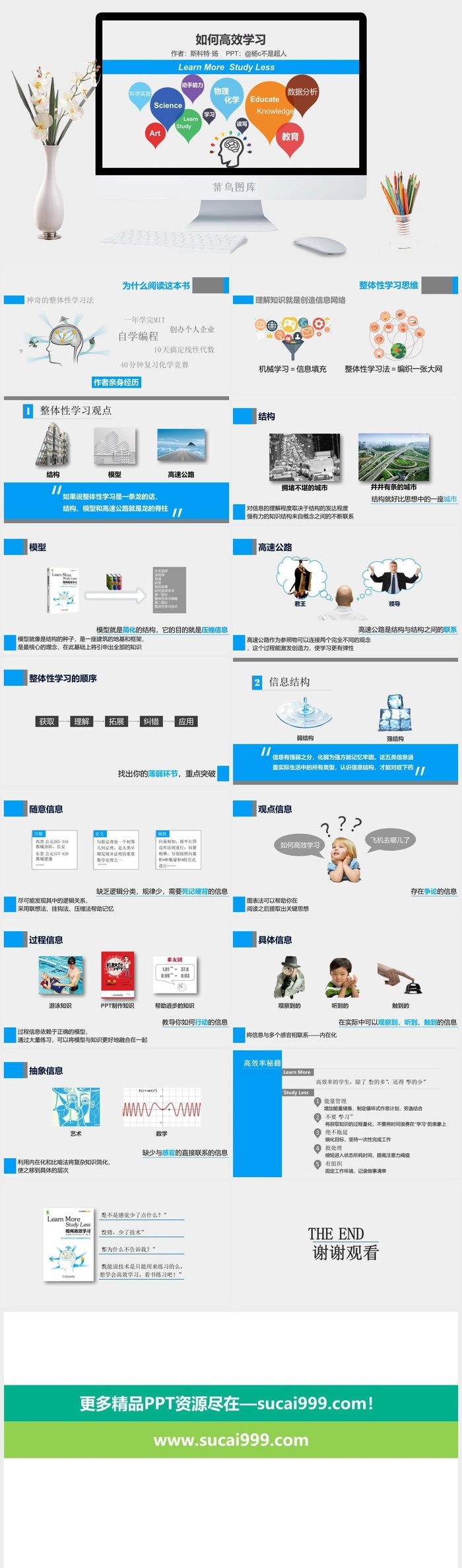 《如何高效学习》读书笔记PPT
