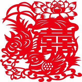 喜剪纸 剪纸风元素
