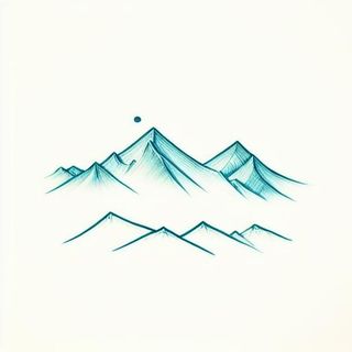 远处的山峰png免抠