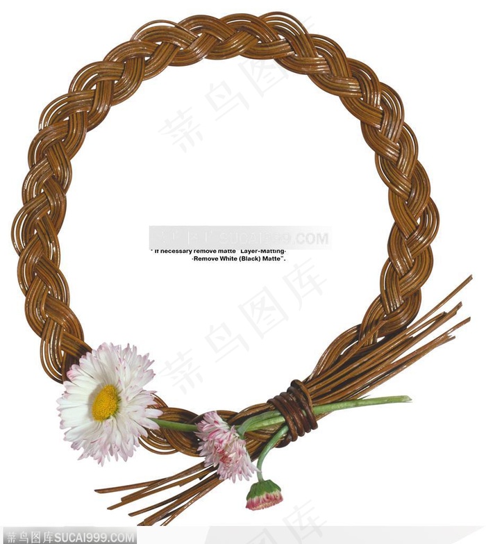 节日饰品-藤条与菊花