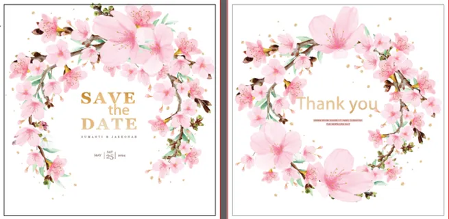 祝贺婚礼结婚邀请卡素材 