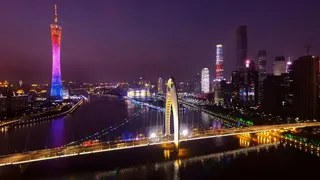 广州夜景图广州塔