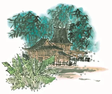 山石艺术绘画美图素材