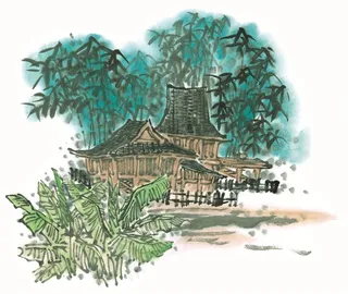 山石艺术绘画美图素材