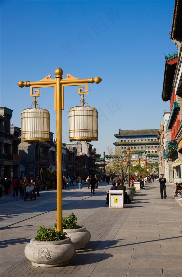 前门大栅栏北京故宫图片素材