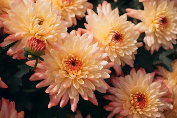 菊花光照摄影图