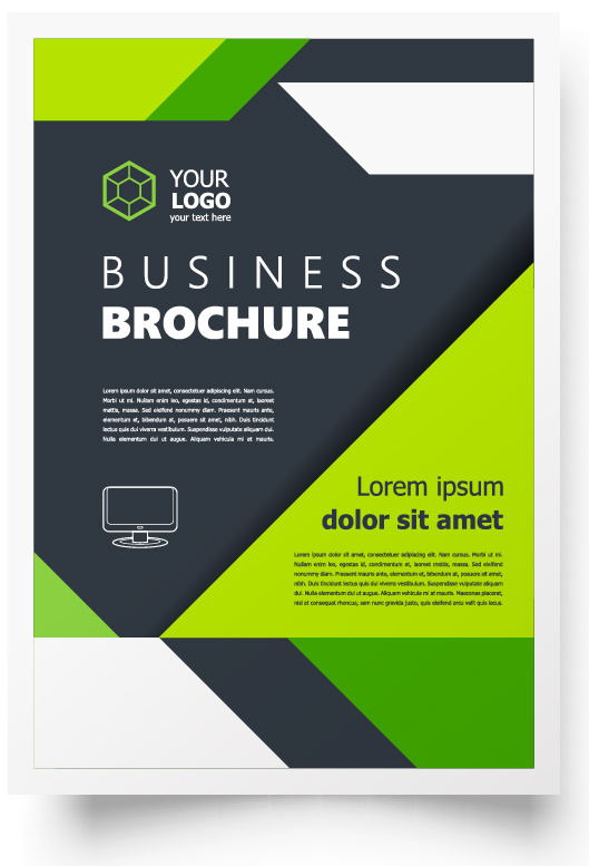 包装宣传册设计模板传单页抽象商务宣传册A4模板创意封面趋势宣传