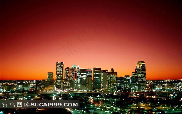 现代都市迷人夜景摄影高清素材