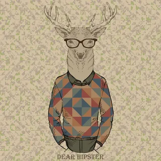 拟人动物 卡通头像 