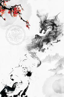 小清新唯美中国风古风古典水墨工笔画中国风背景