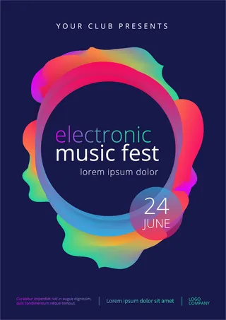 多彩渐变流体背景