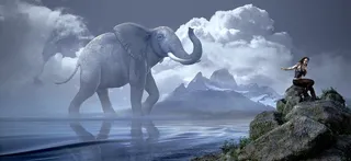 冬天白雪背景风景