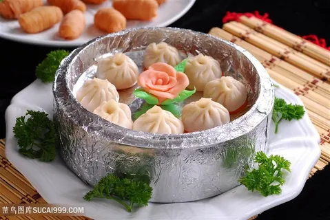 点心灌汤包的美食图片