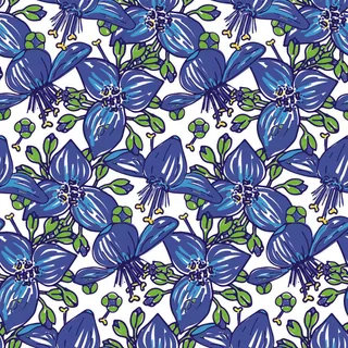 花卉唯美手绘花朵面料纹理手机壳布料面料印花服装矢量图案素材