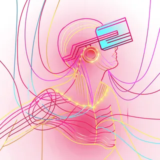 科技人工智能虚拟现实VR元宇宙海报模板PSD分层设计素材