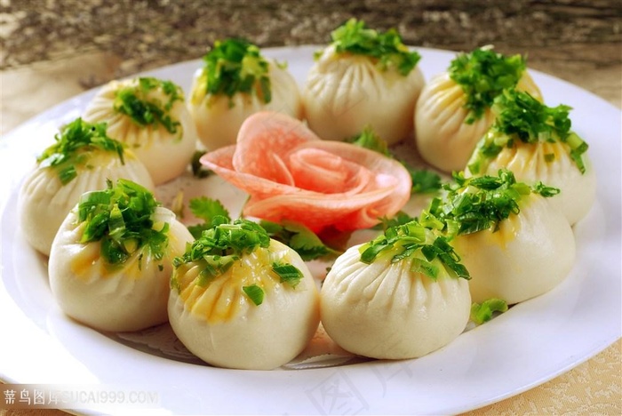 吃香葱小煎包